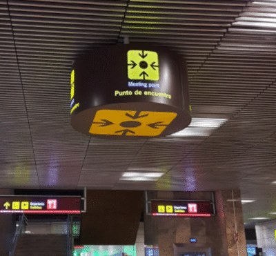 Punto de encuentro del aeropuerto Adolfo Suarez Madrid-Barajas